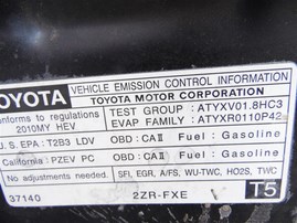 2010 Toyota Prius Black 1.8L AT #Z23445